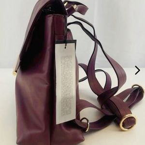 NWT HALSTON leather backpack purse
